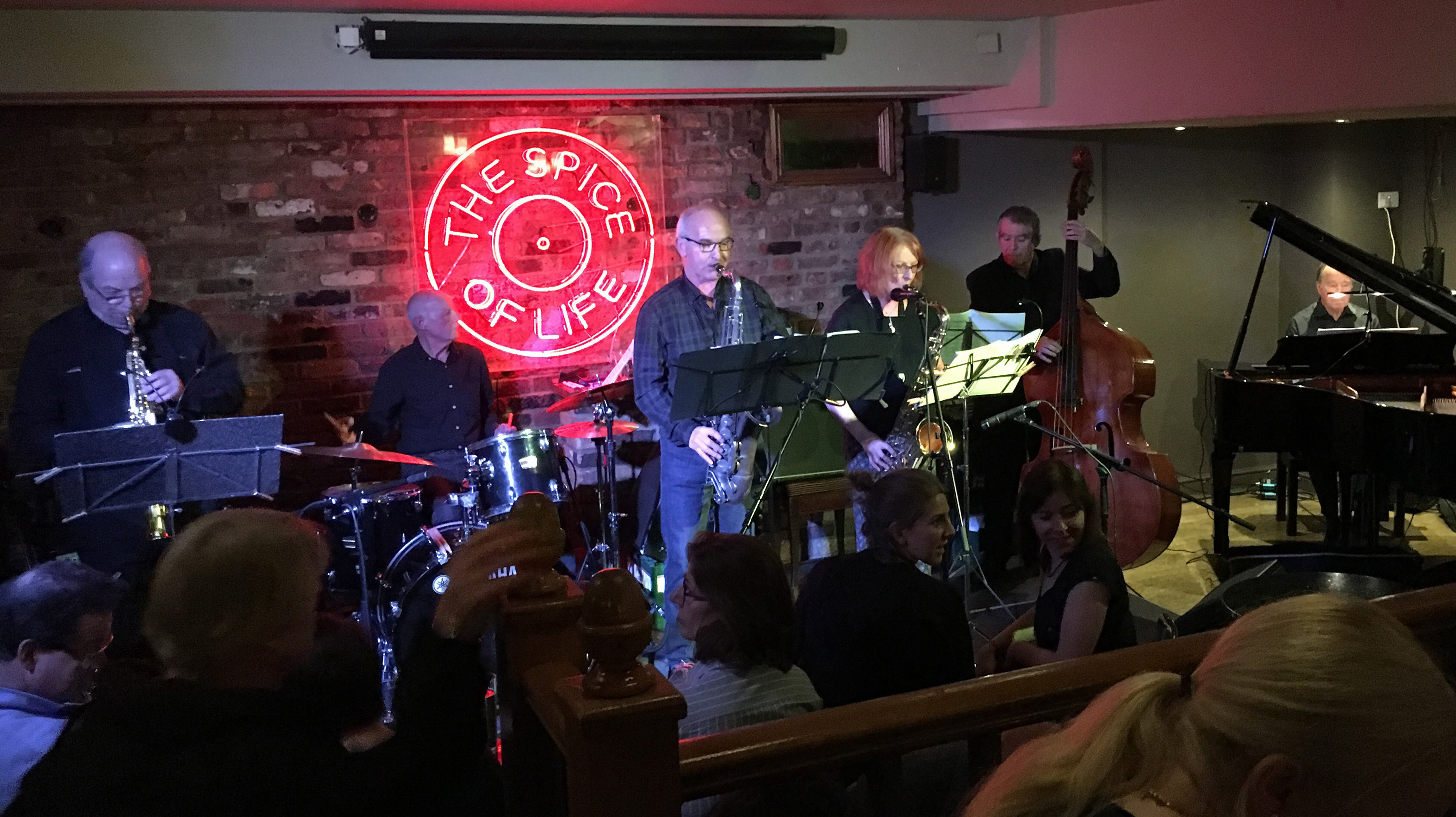 Image shows the Senior Street Sextet in concert